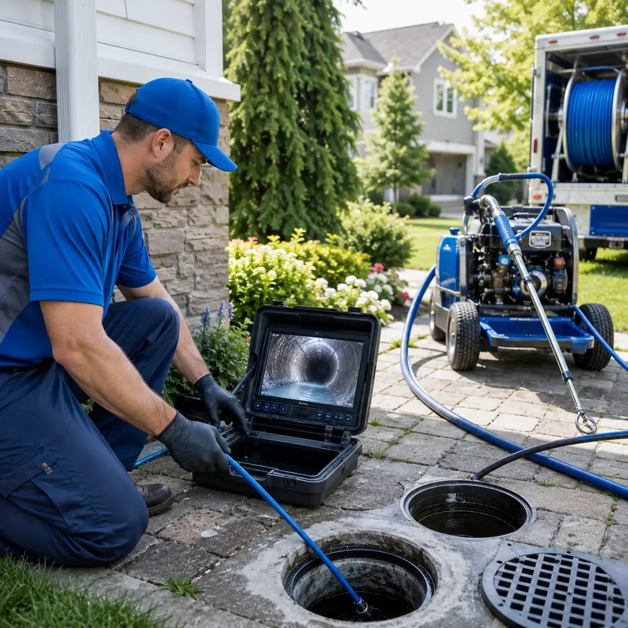 Outdoor drain cleaning professionals serving Randolph, MA