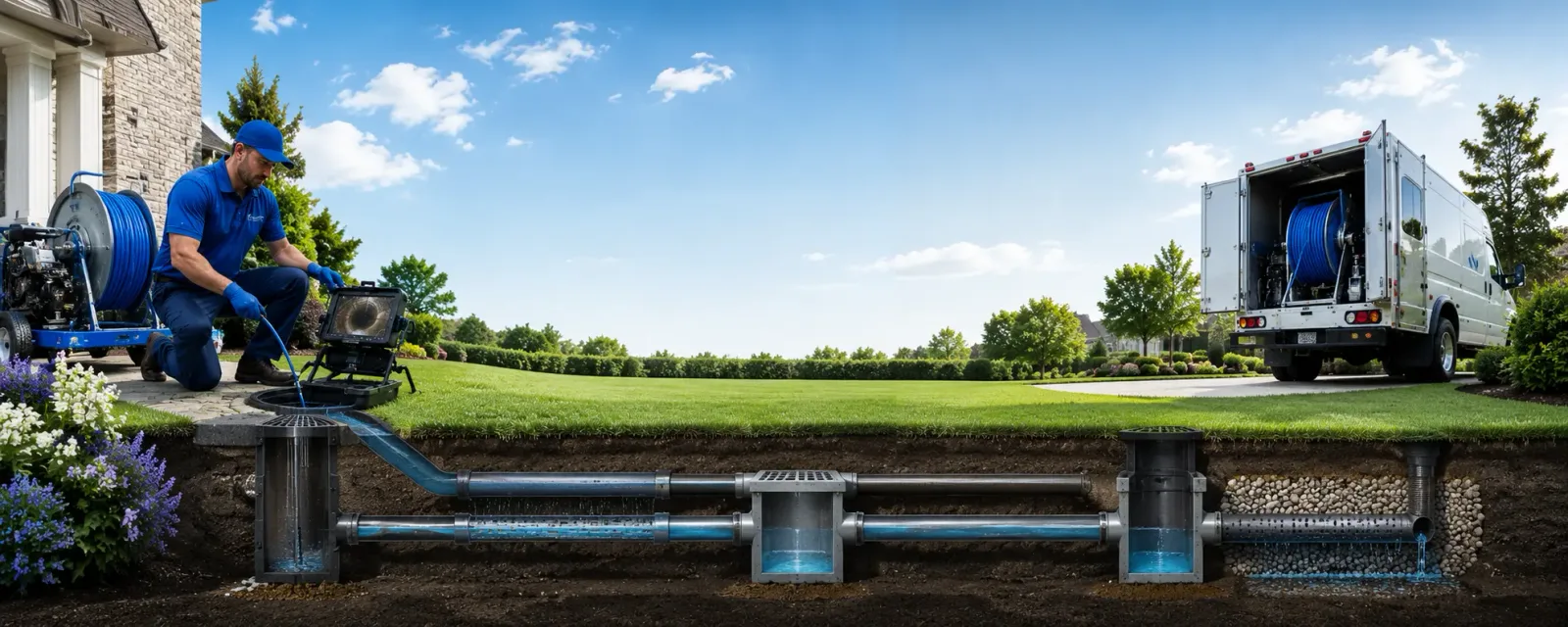 Outdoor drain cleaning information for Randolph, MA